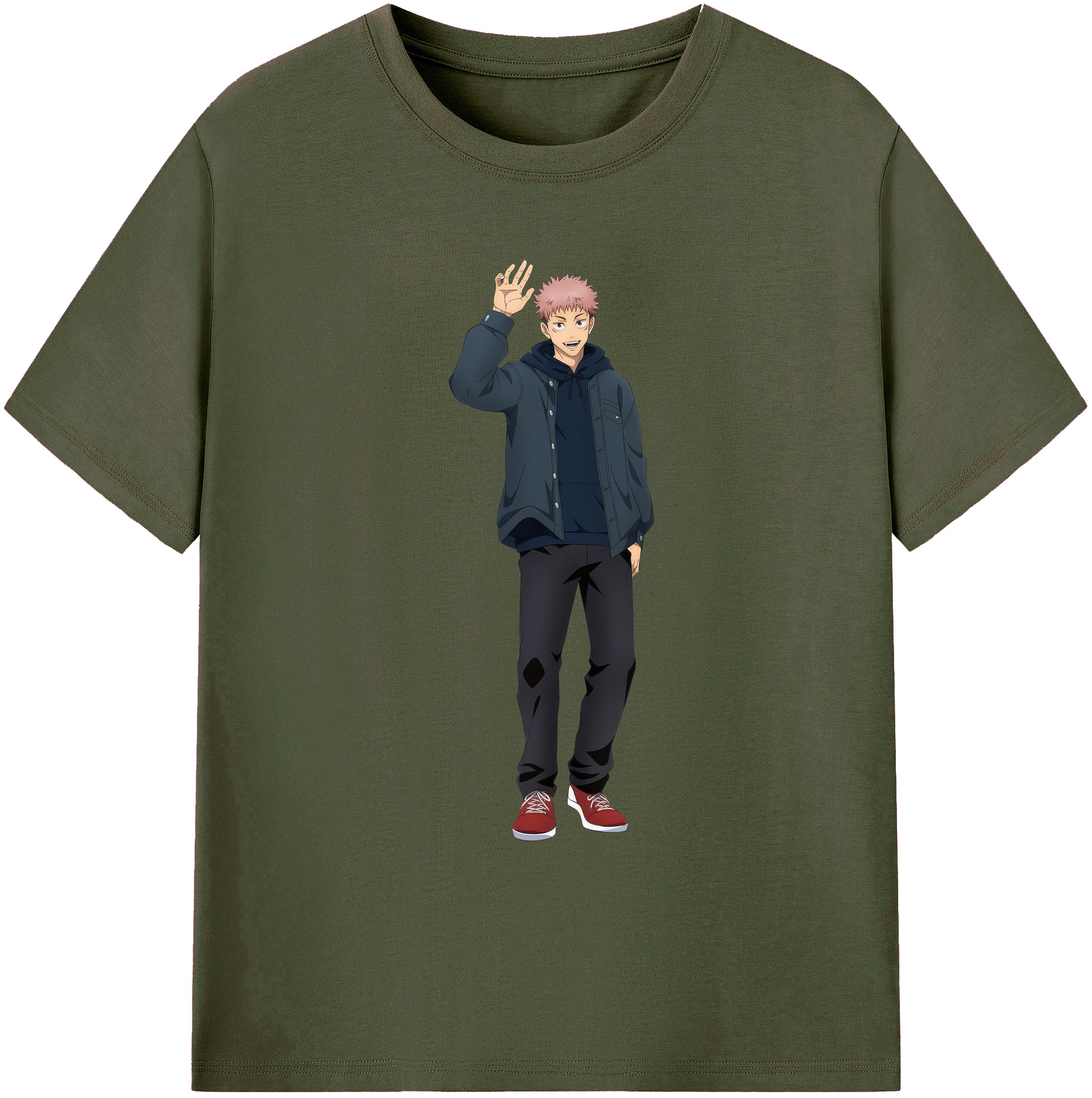 （画像用） 呪術廻戦 Jujutsu Kaisen 綿100％ メンズ半袖Tシャツ｜肌触りやわらか＆通気性